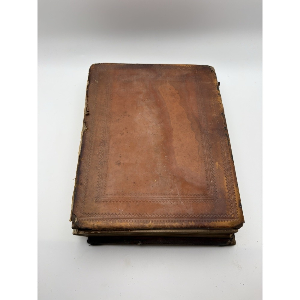 A Gem Book of British Poetry by Samuel Goodrich 1855 Antique Leather HC Rare